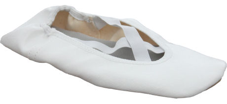 White gymnastic shoes